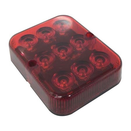 Mistachterlicht 9 LED 12V 100x80x25mm