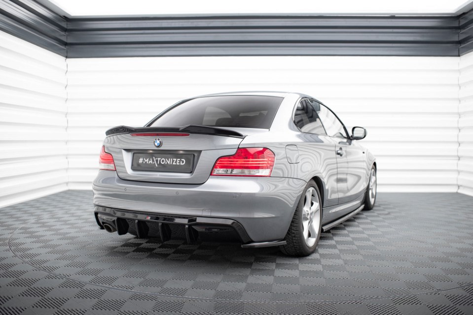 Spoilerkap BMW 1 E82 3D Glanzend Zwart Maxton