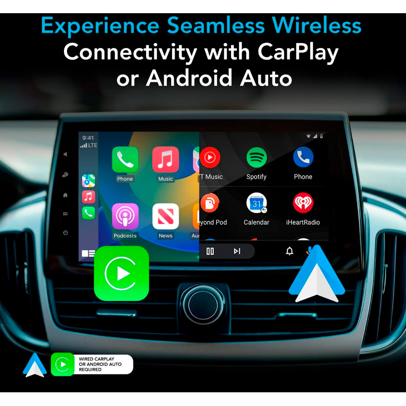 AutoSky WUA-8 Wireless CarPlay and Android Auto Adapter – USB Dongle - Sapphire Edition