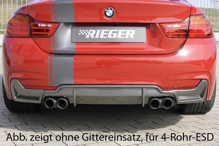 Achterbumper aanzet originele uitlaat links en rechts BMW 435i c