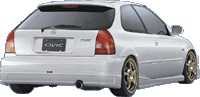 Zijskirts Honda Civic 96-00 JP-Style