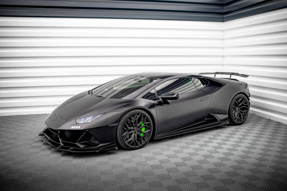 Zijskirts Lamborghini Huracan EVO LP640 Maxton Glans Zwart