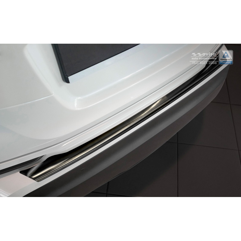 Black Stainless Steel Rear bumper protector  Toyota C-HR 2016-2019 & Facelift 2019-2023