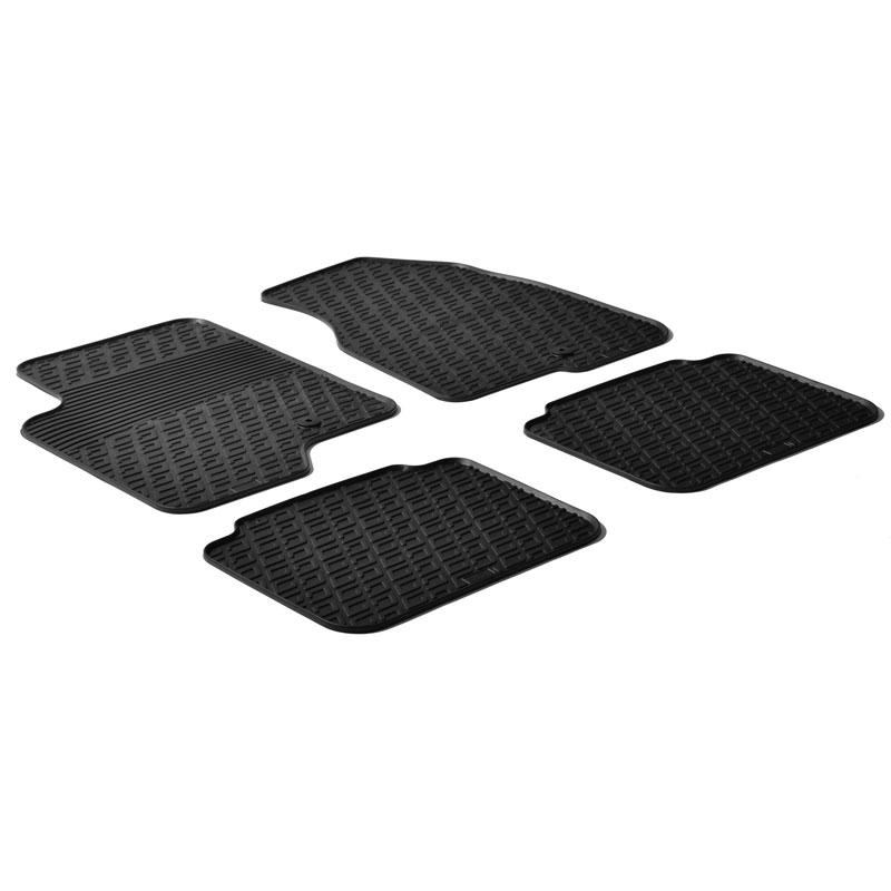 Rubber car mats set  Chevrolet Captiva / Opel Antara 2006- (G profile 4-pieces + mounting clips)