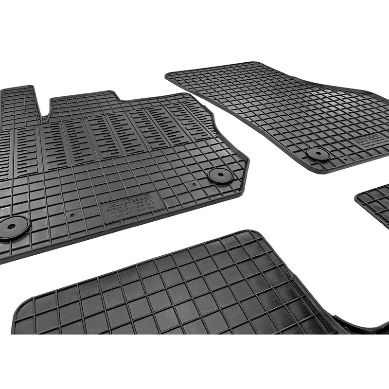 Rubber car mats set  Volkswagen Golf VIII eTSI HB 5-doors & Variant 2020- (4-pieces + fixing system)