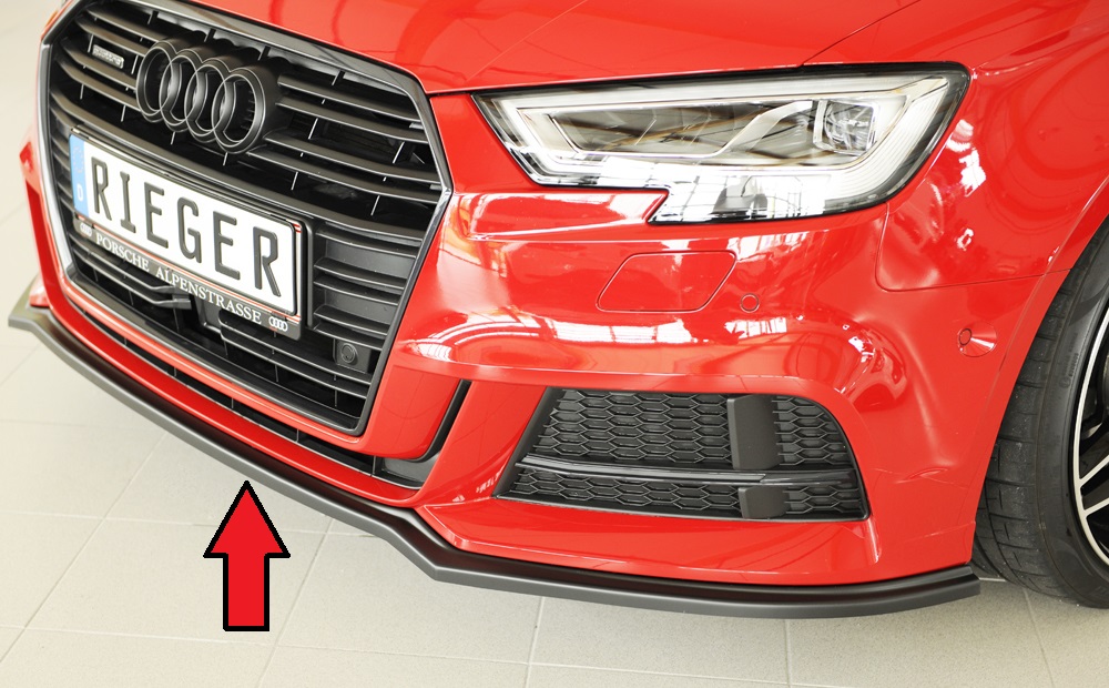 Voorspoiler Audi A3 8V S-line Rieger