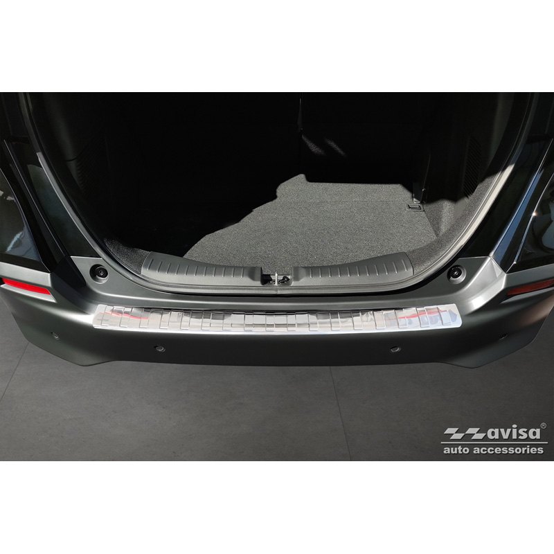Stainless Steel Rear bumper protector  Honda Jazz Crosstar Hybrid 2020- 'Ribs'