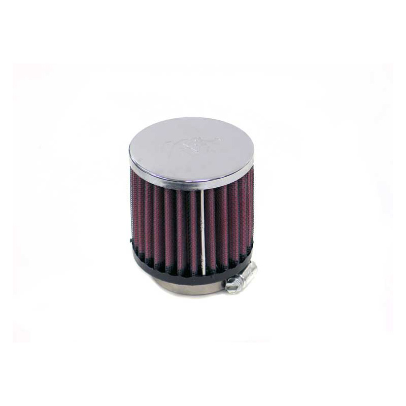 K&N Universal Round Air Filter 54mm flange, 76mm outside diameter, 76mm height (RC-1910)