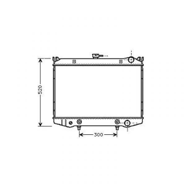 Radiator TERRANO WD21 87-93 430x648 3.0I