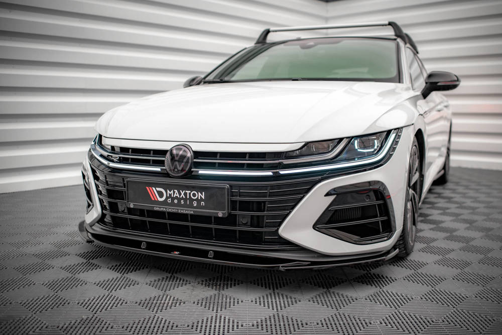 Voorspoiler V.1 Volkswagen Arteon R Maxton Glans Zwart