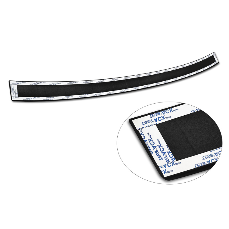 Matt Black Stainless Steel Rear bumper protector  Volkswagen Tiguan II / Allspace incl. Facelift & R-Line 2016-2020 / 2020-2024 'Ribs'