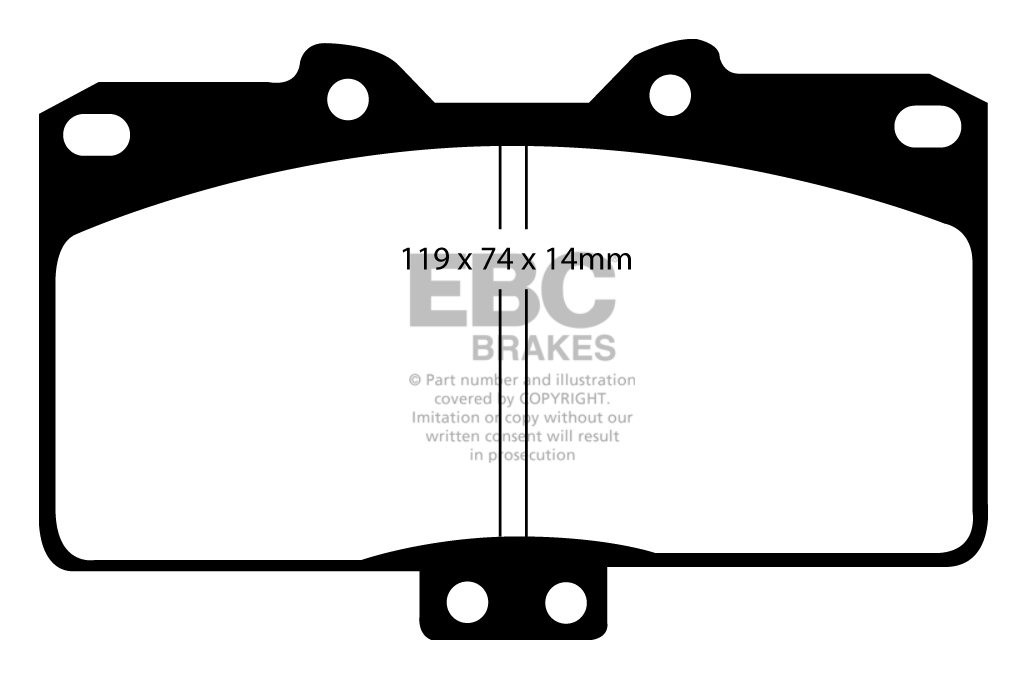 EBC Brakes MITSUBISHI 3000 GTO 3.0 Twin Turbo (313mm Discs) 92-2