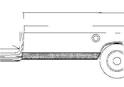 zijplaat, onder, links Ford Transit, 1967-1986