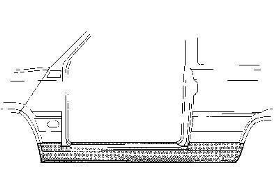 dorpel, links Fiat Panda, 1980-1986