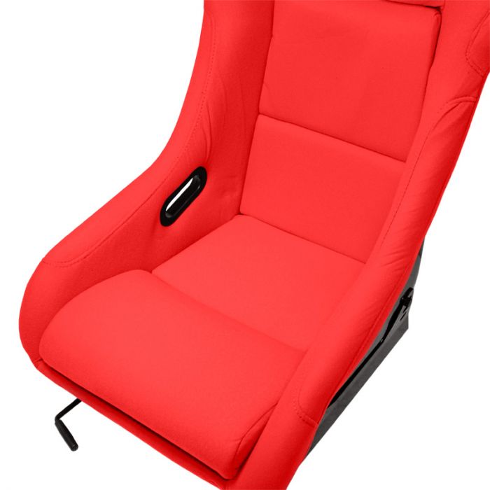 Sportstoel 'MO' - Rood - Vaste polyester rugleuning - incl. sledes