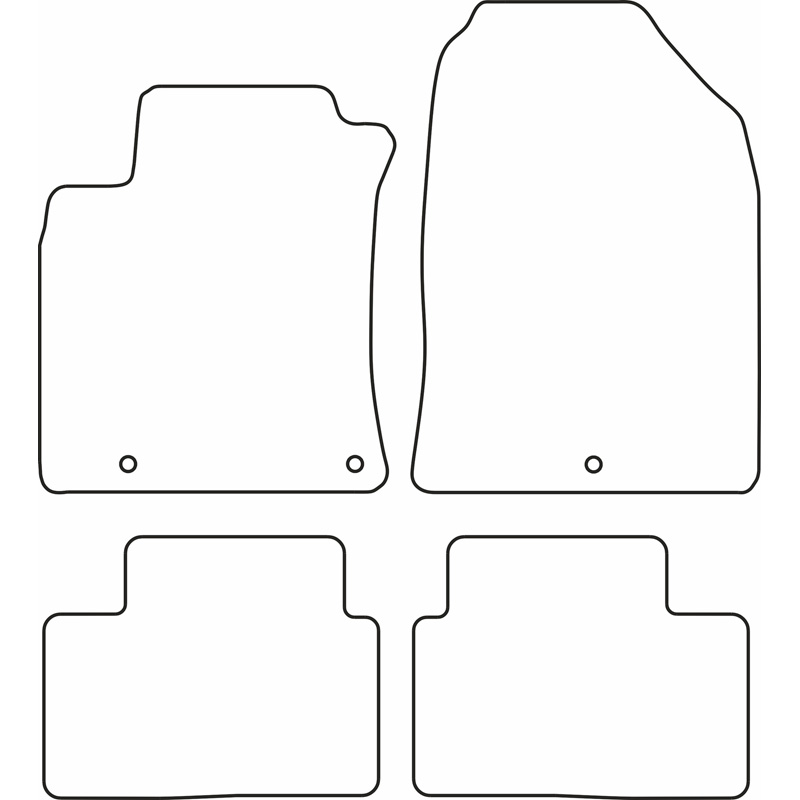 Set velour car mats  Hyundai i30 2017-