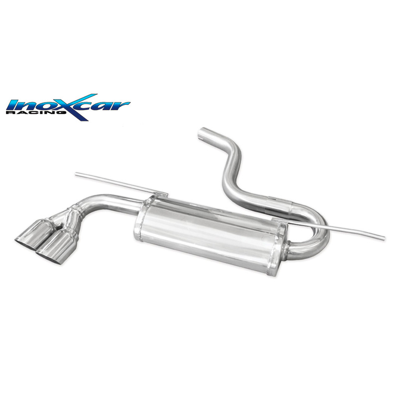 100% Inox Double sport exhaust  Volkswagen Golf VII 2.0 GTD 184HP 2012- 2019 2x80mm Racing