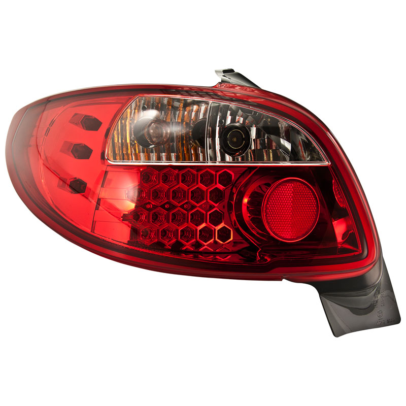 Set LED Achterlichten  Peugeot 206 excl. CC/SW - Rood/Helder