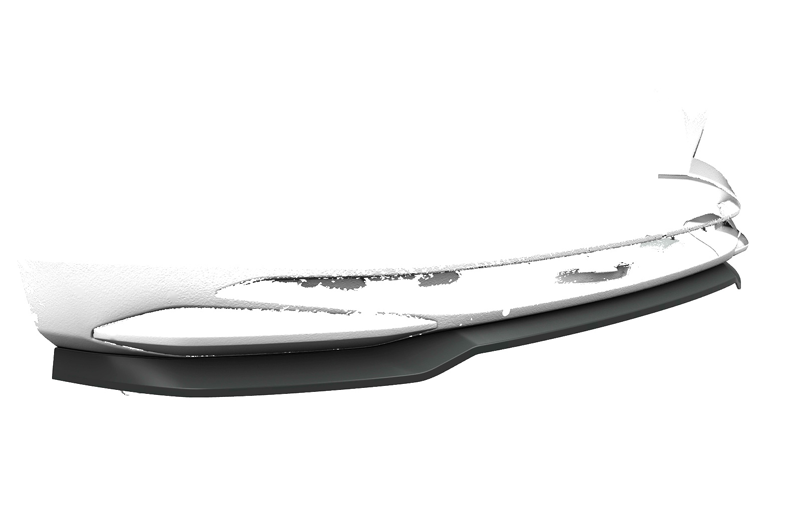 Voorspoiler Skoda Karoq CSR glans Zwart