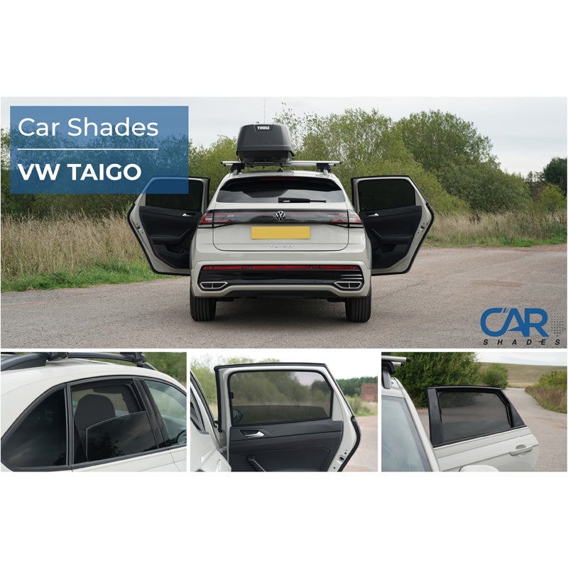 Set de Car Shades (portes arrières) sur mesure pour Volkswagen Taigo (CS1) 2021- (4-pièces)