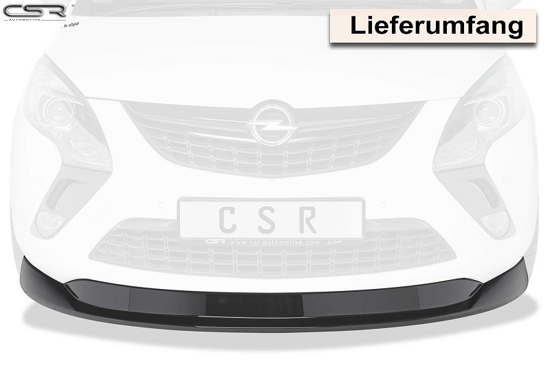 Voorspoiler Opel Zafira C Glans Zwart