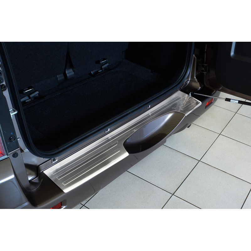 Stainless Steel Rear bumper protector  Suzuki Grand Vitara II 5 doors 2006- (with spare wheel)