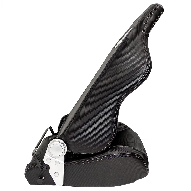 Sport seat 'Type Z' - Black Carbon-Look - Dual-side reclinable back-rest - incl. slides