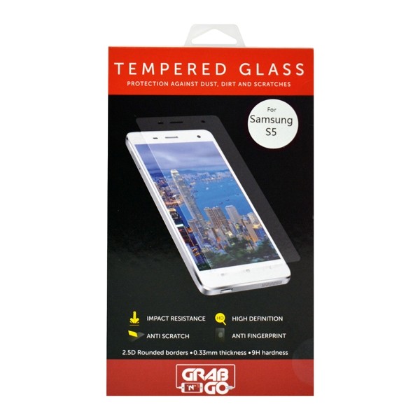 GrabNGo Tempered glass Samsung S5