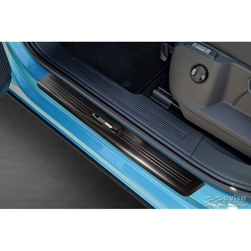 Zwart RVS Instaplijsten  Ford Tourneo Connect III 2022- 'Exclusive Edition' - 2-delig