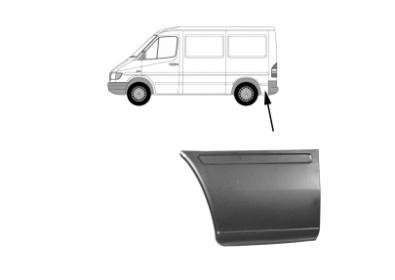 eindstuk, 47cm, links VW LT, 1996-2006
