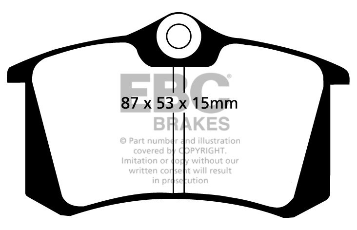 EBC Brakes AUDI A4 B5 2.6 97-99 Remblokken achterzijde