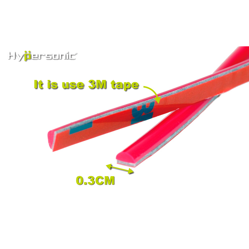 Classic flexible striping Red 0,3x500cm (with 3M adhesive tape)
