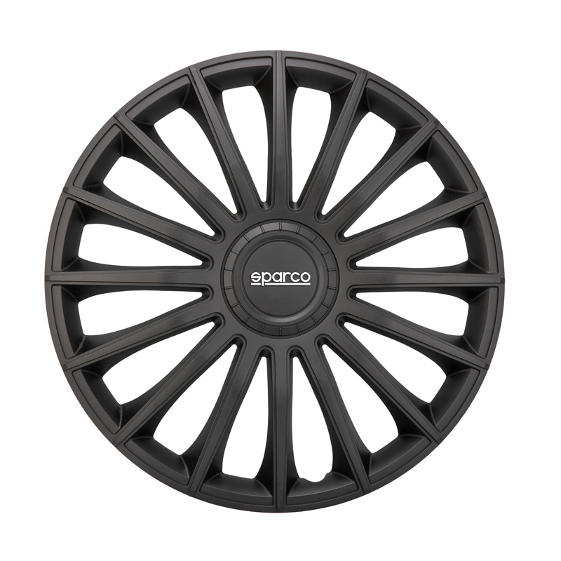 Sparco Wheel Covers Treviso - 13-inch - Black - Set of 4 pieces