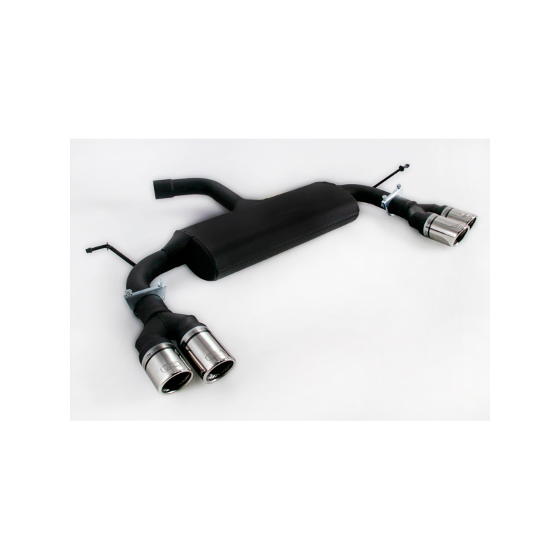 Double sport exhaust  Volkswagen Touran 1.4TSi 103/110/125kW/1.6FSi 75/85kW/2.0FSi 80/110kW/1.9TDI 66/77kW/2.0TDI 100/103/125kW 2003-2010 2x 70mm