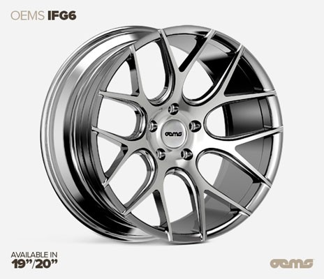 OEMS IFG 6 20X8.5 5X112 38 MACHINED SILVER VELGEN