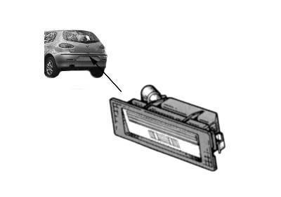 kentekenverlichting Alfa Romeo 147, 2000-2005