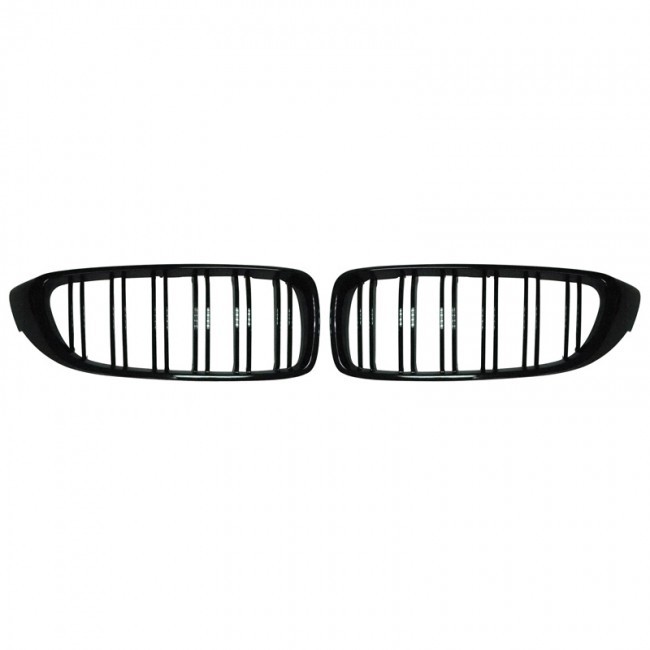 Glanzend zwarte Grills BMW M3 F80 2014-2016