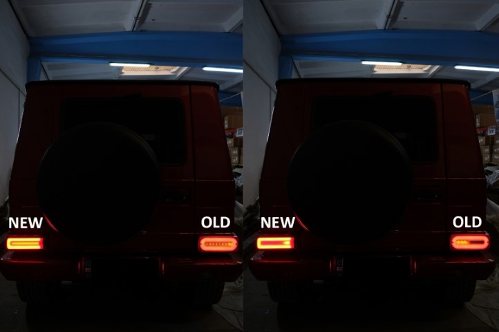 Achterlichten Mercedes Benz G-Klasse W463 Dynamic rood 90-12