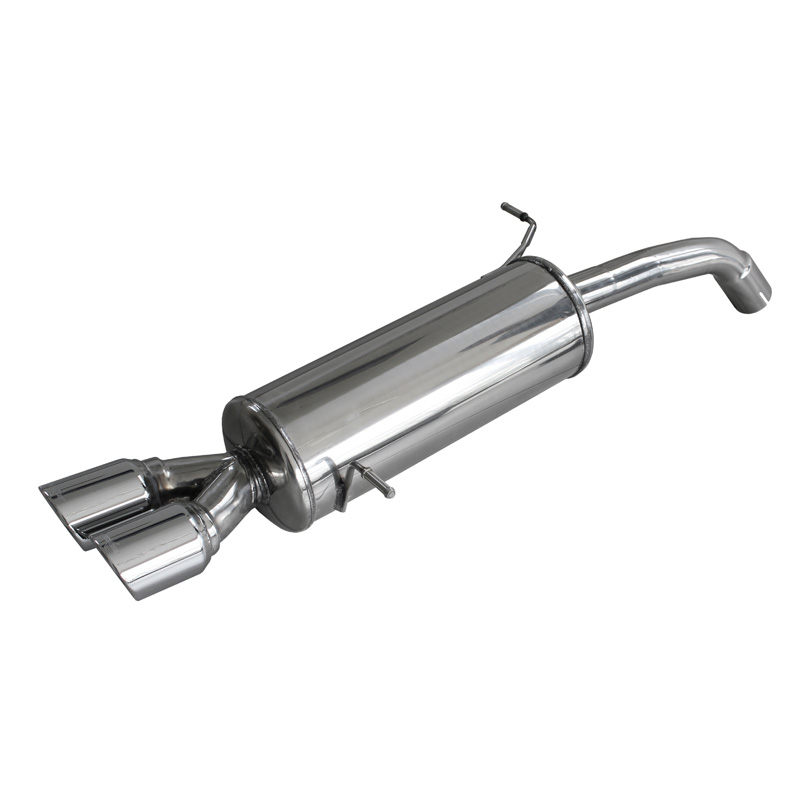100% Inox Sport Exhaust  Ford Fiësta VII 1.6ST (182HP) 2013- Ø54mm 2x80mm X-Race