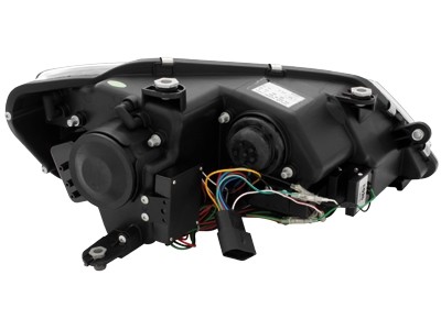 Headlights VW Jetta 11-18 daytime running lights black