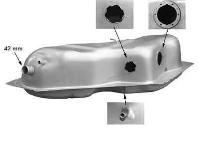 tank, Caravan, 1.3/1.6/1.8N injectie, singlepoint Opel Kadett E,