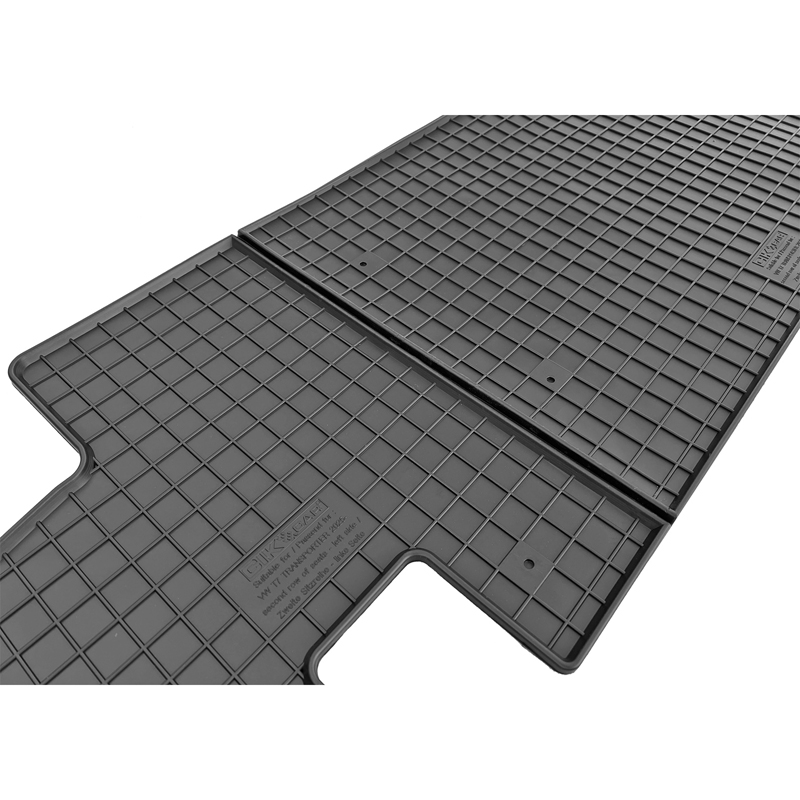 CIKCAR Rubber car mats set  Volkswagen Transporter T7 2024- (Second row) (1-piece)