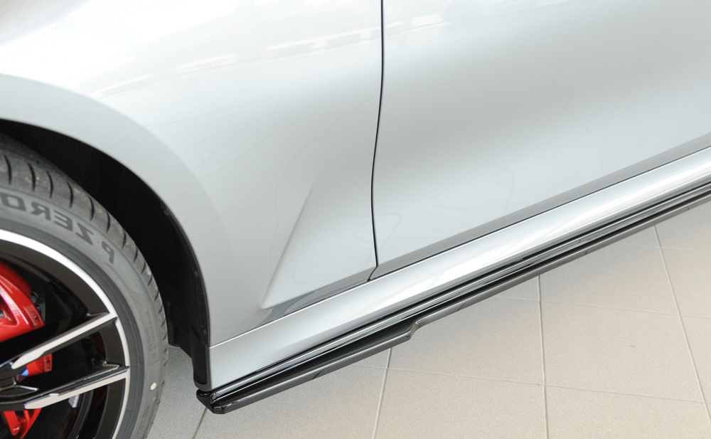 Zijskirts BMW 3 Serie M Pakket G20 G21 Rieger Glans Zwart