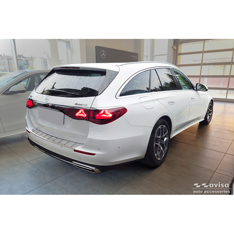 Stainless Steel Rear bumper protector  Mercedes E-Class (S214) Estate 2023- 'Ribs'