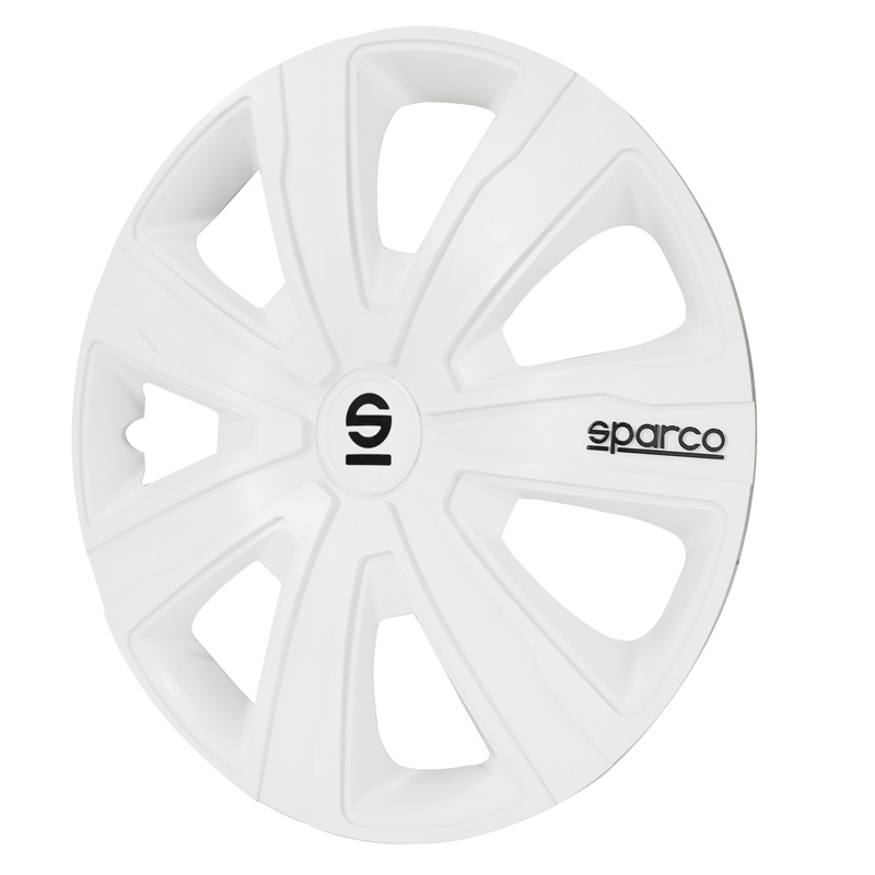 Sparco Wieldoppen Palermo - 14-inch - Wit - Set van 4 stuks