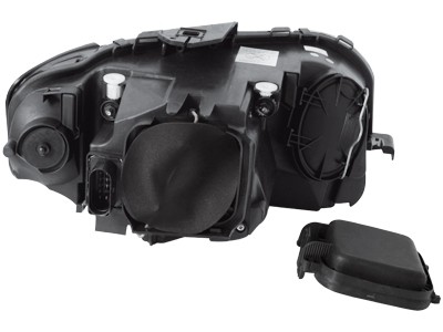 Headlights Audi A3 8P 03-08 LED Devil Eyes DRL look black