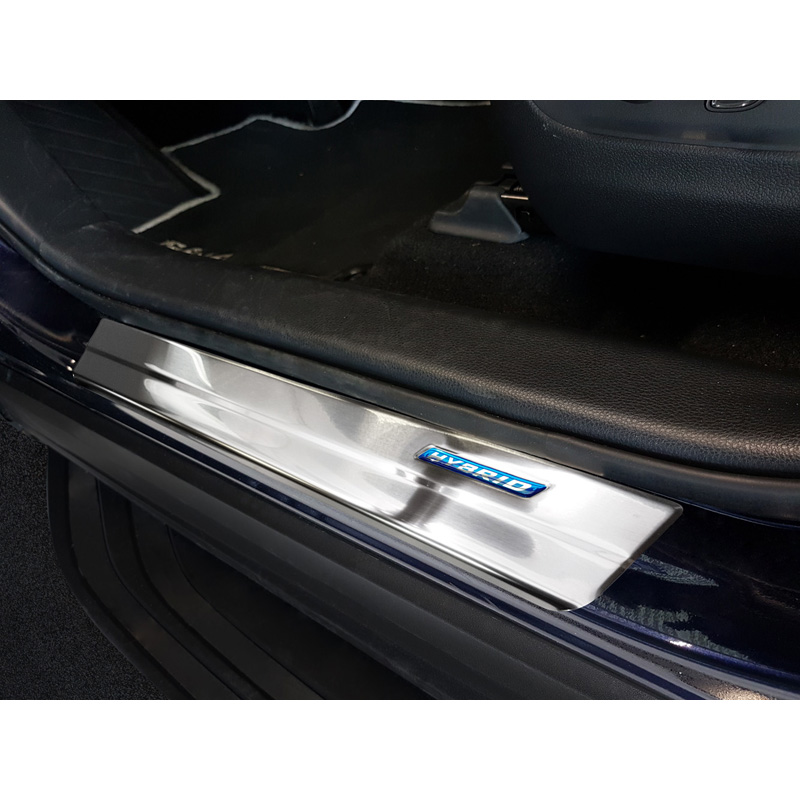 Inox door sill protectors  Toyota RAV4 (5th Gen.) 2018- & Suzuki Across 2020- - 'Hybrid' - 4-pieces