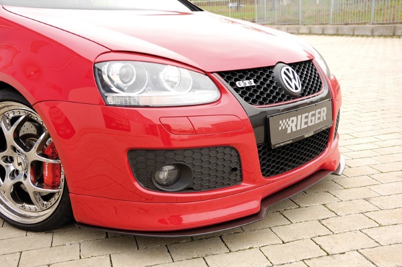 Spoilerzwaard Carbon gevormd voor Voorspoilerlip VW Golf V GT/GT