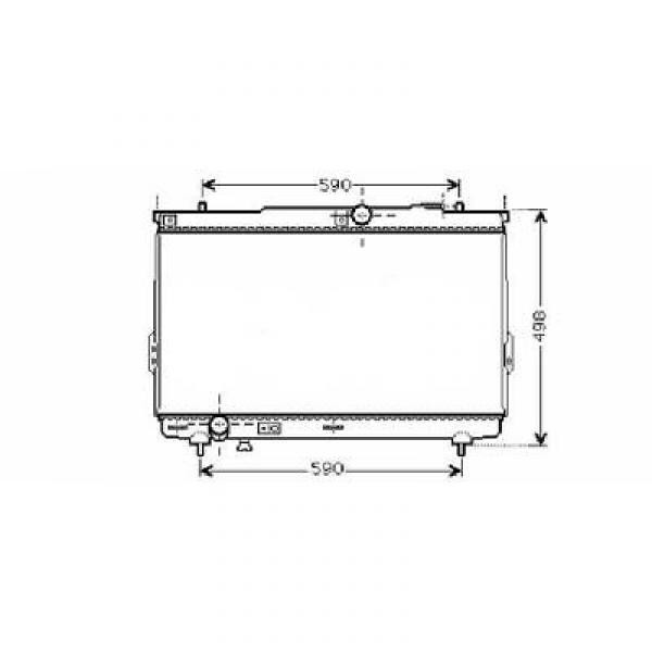 Radiator SANTA FE 01-03 725x403 2.0 CRDI 4x4 +AC