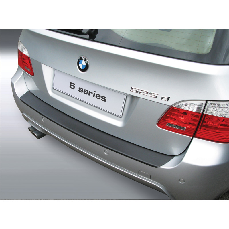 ABS Rear bumper protector  BMW 5-Series E61 Touring 2003-2010 'M-Style' Black